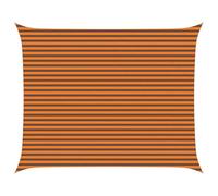 Fisinber Voile d'ombrage à angle droit - 5 x 4 m - En polyester Oxford - Ombrage et protection contre le vent - Pour terrasse, jardin, balcon - Robuste avec anneaux en D et cordes, orange marron