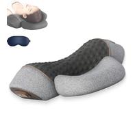 Fisiorest 3-In-1 Neck Massager Pillow, 2025 New Artuvate Neck Massagers, with Traction and Heat for Stretcher Massager (Light Gray)