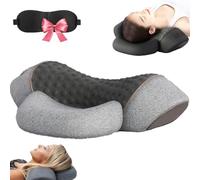 Fisiorest 3-in-1 Neck Massager Pillow, 2025 New Neck Massage for Stretcher Massage with Heat, Deep Tissue & Shoulder Massager with Traction and Heat (Grey)