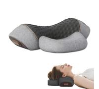 Fisiorest 3-In-1 Neck Massager Pillow, Neck Massage Hump Pillow, For Home And Office And As Gifts (Space Gray)