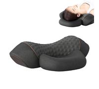 Fisiorest the 3-in-1 Neck Massager, Deep Tissue & Shoulder Massager with Traction and Heat for Stretcher Massage (black)