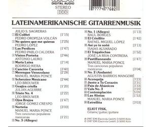 Fisk, Eliot - Latin American