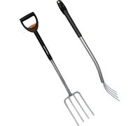 Fiskars 1000630 Fourche à bêcher Telescopic Fiskars