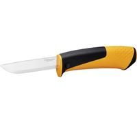 Fiskars Couteau multi usages – fourreau aiguiseur intégré et surface de frappe