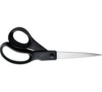 Fiskars Ciseaux universels, Longueur: 21 cm, Acier/Plastique, Essential, Noir, 1023817