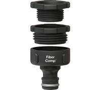 Fiskars Nez de robinet MULTI FiberComp Ø21/26,5/33,3 mm Taille universelle 30 g noir/gris