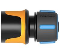 Fiskars Raccord de Tuyau, Points de contact SoftGrip, Taille universelle, Ø 1,3-1,5 cm (1/2-5/8''), 30 g, Noir/Orange/Bleu, 1027072