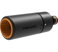 Fiskars Pistolet d'arrosage 1027088 – SoftGrip réglable en continu, Taille universelle, Noir/Orange