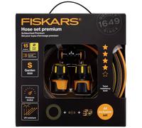 Fiskars 1027101 Premium-Set 15 m 1 pc(s) noir, orange Tuyau d'arrosage