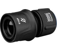 Fiskars 1054789 FiberComp Raccord de tuyau 13 mm (1/2\ ) - 15 mm (5/8\ ) avec système aquastop