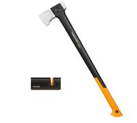 Fiskars 1069109 Hache À Fendre X-Series X36 L Incl. Hache XSharp Et Aiguiseur De Couteaux - 915mm