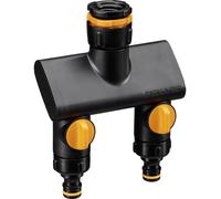 Fiskars 1070577 Comfort Distributeur deau 2 voies avec vanne de régulation