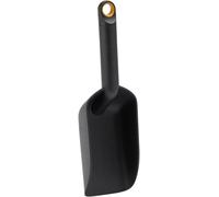Fiskars Pelle à plantes 1071303 – Bord extra haut, 29,1 cm, résine synthétique, noir/orange