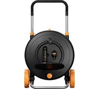 Fiskars 1071639 Comfort Waterwheel Dévidoir de tuyau sur roues nu 13 mm 21.5 m 1/2 pouce 1 pc(s) noir, orange