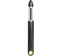 Fiskars Économe rotatif Functional Form 18,4 cm – Lame inox mobile, Noir/Orange (1079960)