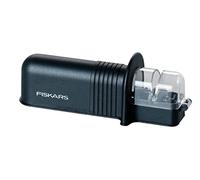 Fiskars Aiguiseur de Couteaux Roll-Sharp avec Pierre à Aiguiser en Céramique, Essential, plastique, noir, 1065598