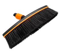 Fiskars Balai d'extérieur QuikFit 38 cm – Poils en polypropylène Noir/Orange