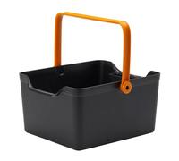 Fiskars Boîte de Rangement pour Outils de Plantation et Accessoires de Jardin, 35,3 x 27,2 x 17,4 cm (LxPxH), Résine Synthétique, Noir/Orange, 1071305