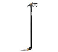 Fiskars Cisaille à gazon longue portée GS46 – 100 cm, Servo‑System anti‑bourrage, lames acier, noir