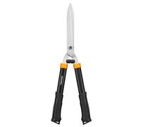 Fiskars Cisaille à haies HS21, Pour tailler les haies et les buissons, Longueur : 59 cm, Lames en acier trempé/Poignée en plastique doux au toucher, Noir/Orange, 1026827