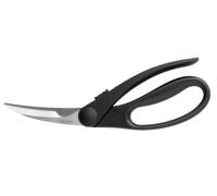 Fiskars Cisaille à volaille à lames striées et incurvées, Acier inoxydable, Longueur: 23 cm, Noir/Acier, Essential, 1023819
