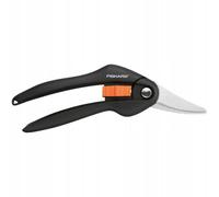 Fiskars Cisaille universelle, Longueur: 20,5 cm, Revêtement antiadhésif, Lames en Acier, Noir/Orange, SingleStep, SP27, 1000570