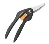 Fiskars Cisaille universelle, Longueur: 20,5 cm, Revêtement antiadhésif, Lames en Acier, Noir/Orange, SingleStep, SP27, 1000570