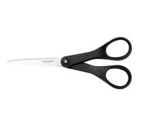 Fiskars Ciseaux à Papier, longueur : 18 cm, acier de qualité/plastique, Essential, noir, 1023818