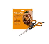 Fiskars Ciseaux de coupe pour animaux de compagnie, ciseaux de coupe précis durables avec poignée SoftGrip™ à 5 points, 17,1 cm