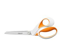 Fiskars Ciseaux de tailleur RazorEdge – 23 cm, lame acier inox, poignées plastique orange, 1070079