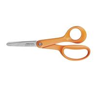 Fiskars Ciseaux enfant 1005166 - +8 ans, 13 cm, pour droitiers, lames inox, orange