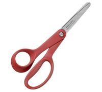 Fiskars Ciseaux enfant pour gauchers, + 8 ans, Longueur totale: 13 cm, Lames en acier inoxydable/Poignées en plastique, Rouge, Classic, 1005169