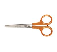 Fiskars Ciseaux Hobby Classic – Bouts ronds, 13 cm, ambidextre, lames inox, poignées orange – 1005154