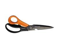 Fiskars Ciseaux multifonctions Cuts + More – lames séparables, étui avec aiguiseur, 23 cm