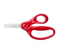 Fiskars Ciseaux pour Enfants, A partir de 6 ans, Longueur : 13 cm, Pour droitiers et gauchers, Lame en métal/manches en plastique, rouge, 1064071