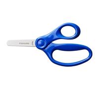 Fiskars Ciseaux pour Enfants, A partir de 6 ans, Longueur : 13 cm, Pour droitiers et gauchers, Lame en métal/manches en plastique, Bleu, 1064069