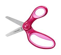 Fiskars Ciseaux pour Enfants, A partir de 6 ans, Longueur : 13 cm, Pour droitiers et gauchers, Lame en métal/manches en plastique, rose, Paillettes, 1064074