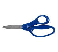 Fiskars Ciseaux pour Enfants, Ciseaux pour grands enfants de 8 à 11 ans, Droitier, Longueur : 15 cm, Bleu, 1067849