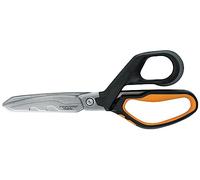 Fiskars Ciseaux pour Tâches Difficiles, Jusqu'à 30 % plus robuste, Longueur 21 cm, Acier inoxydable/Plastique durable, Noir/Orange, PowerArc, 1027204