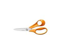 Fiskars Ciseaux de cuisine Classic – lames dentelées, pour droitier, 18,7 cm, vis Torx, orange
