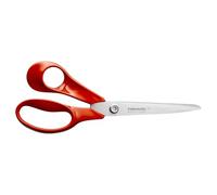 Fiskars Classic Ciseaux de Bricolage Universels, Pour Gaucher, Longueur Totale : 21 cm, Vis Torx Améliorée et Poignée Plus Ergonomique, Acier de Qualité/Plastique, Rouge, 1075037