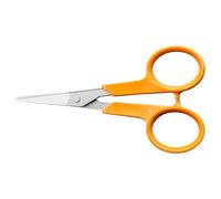 Fiskars – Ciseaux de broderie Classic – lames droites inox, 10 cm, ambidextres, orange