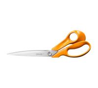 Fiskars Ciseaux de tailleur Classic – 27 cm, droitier, vis Torx améliorée, orange