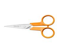 Fiskars Classic Ciseaux de Travail Manuel, Pour Droitier et Gaucher, Longueur Totale : 13 cm, Poignée Ergonomique Améliorée, Lame en Acier Inoxydable/Manches en Plastique, Orange, 1075057