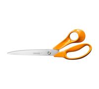 Fiskars Classic Grands Ciseaux Universels de Bricolage et de Tissu, Pour Droitier, Longueur Totale : 25 cm, Vis Torx Améliorée et Poignée Plus Ergonomique, Acier de Qualité/Plastique, Orange, 1075038