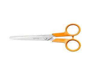 Fiskars Classic Petits Ciseaux Universels de Bricolage | Pour Droitier et Gaucher, Longueur Totale : 16 cm, Poignée Ergonomique Améliorée, Acier de Qualité/Plastique, orange, 1075054