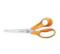 Fiskars Classic Ciseaux Universels de Bricolage et de Tissu, Pour Droitier, Longueur Totale : 21 cm, Vis Torx Améliorée et Poignée Plus Ergonomique, Acier de Qualité/Plastique, Orange, 1075032