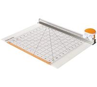 Fiskars Combiné Cutter rotatif et Règle, 12” x 12”, Orange/Blanc, 1016264