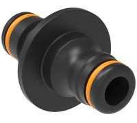 Fiskars Extenseur de tuyau universel 16 g Noir/Orange – Pour différents diamètres (1027068)