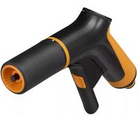 Fiskars Pistolet Pulvérisateur, 2 Jets, Débit réglable en continu, avec Contrôle Gâchette à l'Avant et verrouillage marche/arrêt, Taille universelle, noir/orange, 1065484